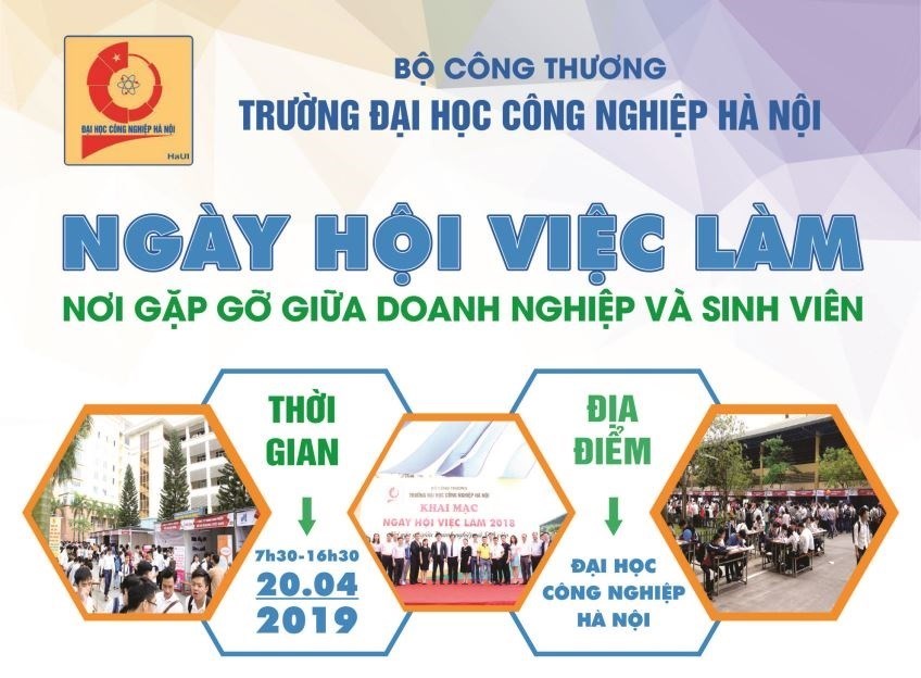 Ngày hội việc làm Trường Đại học Công nghiệp Hà Nội năm 2019